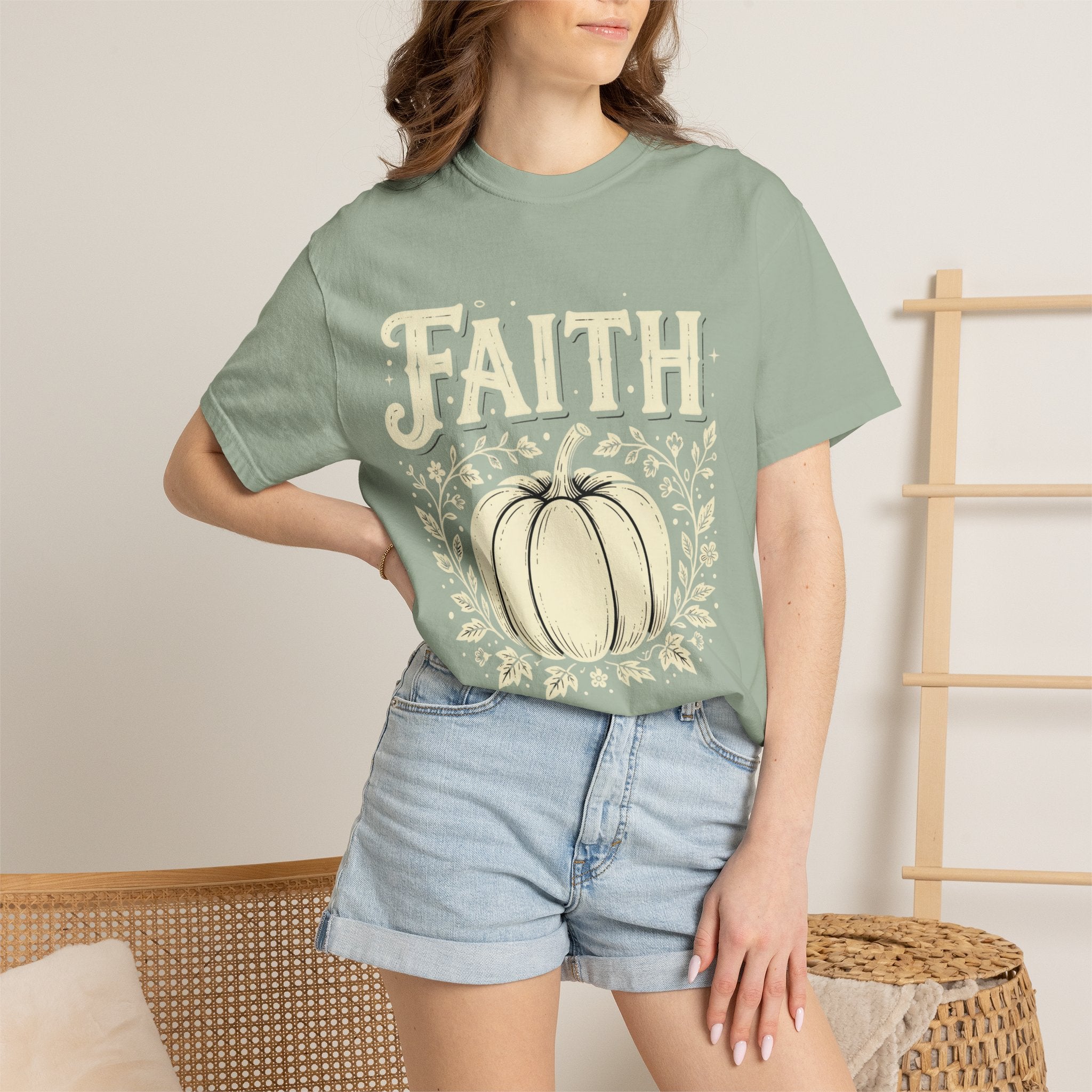 Faith + Pumpkin: Comfort Colors Tee