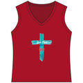 God Bless the USA Sleeveless V-Neck Tee