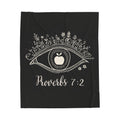 Proverbs 7:2 Apple of my eye: Velveteen Plush Blanket