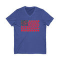 USA Flower Flag V-Neck Tee