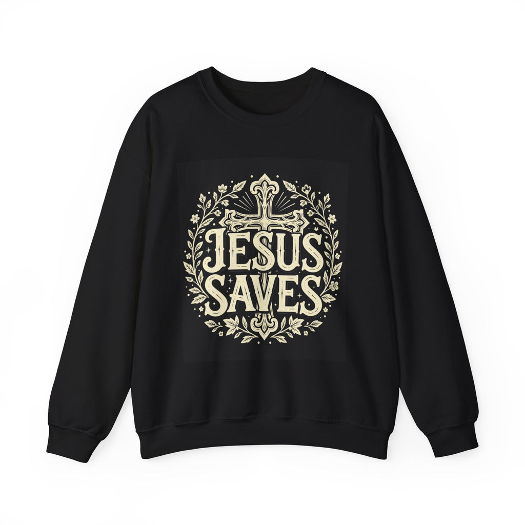 Jesus Saves: Crewneck Sweatshirt