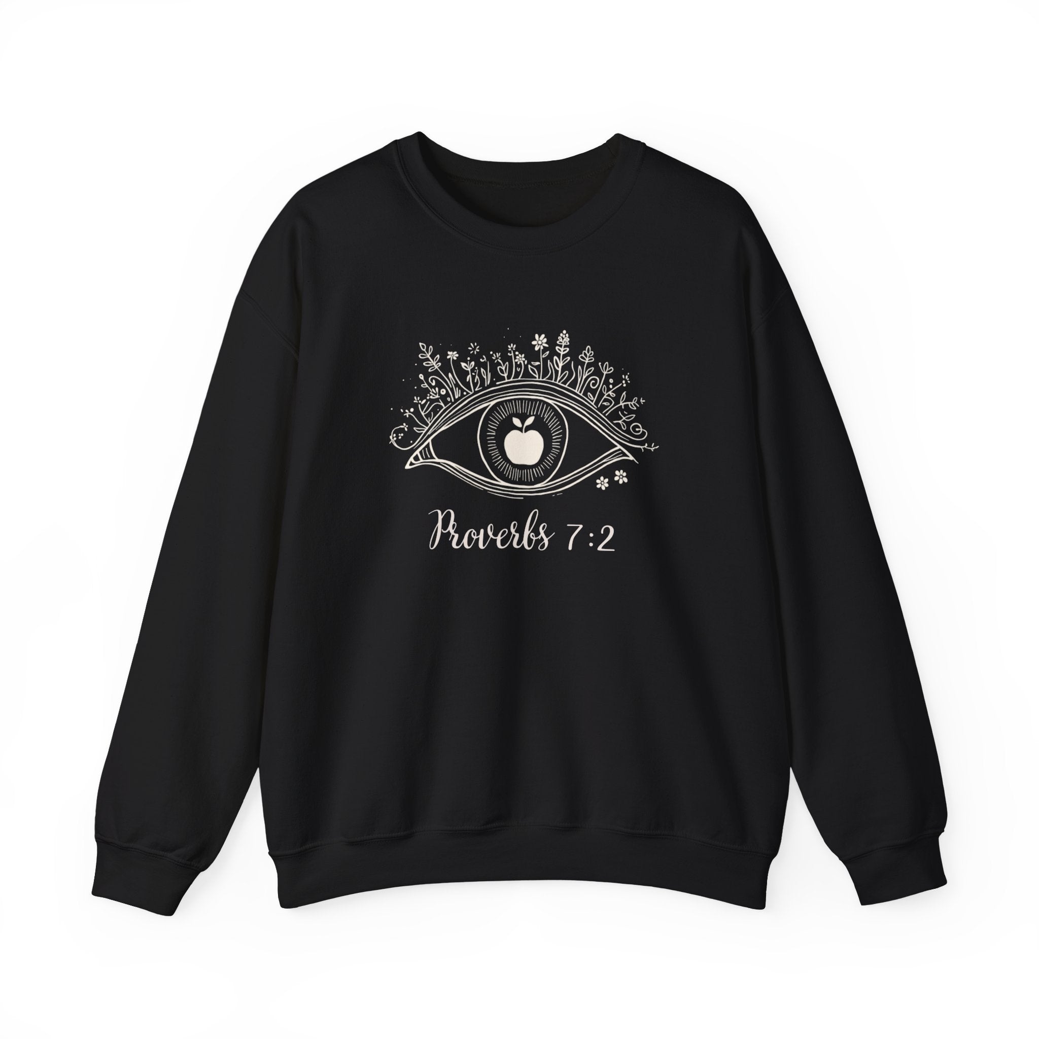 Proverbs 7:2 Apple of my eye: Heavy Blend™ Crewneck Sweatshirt