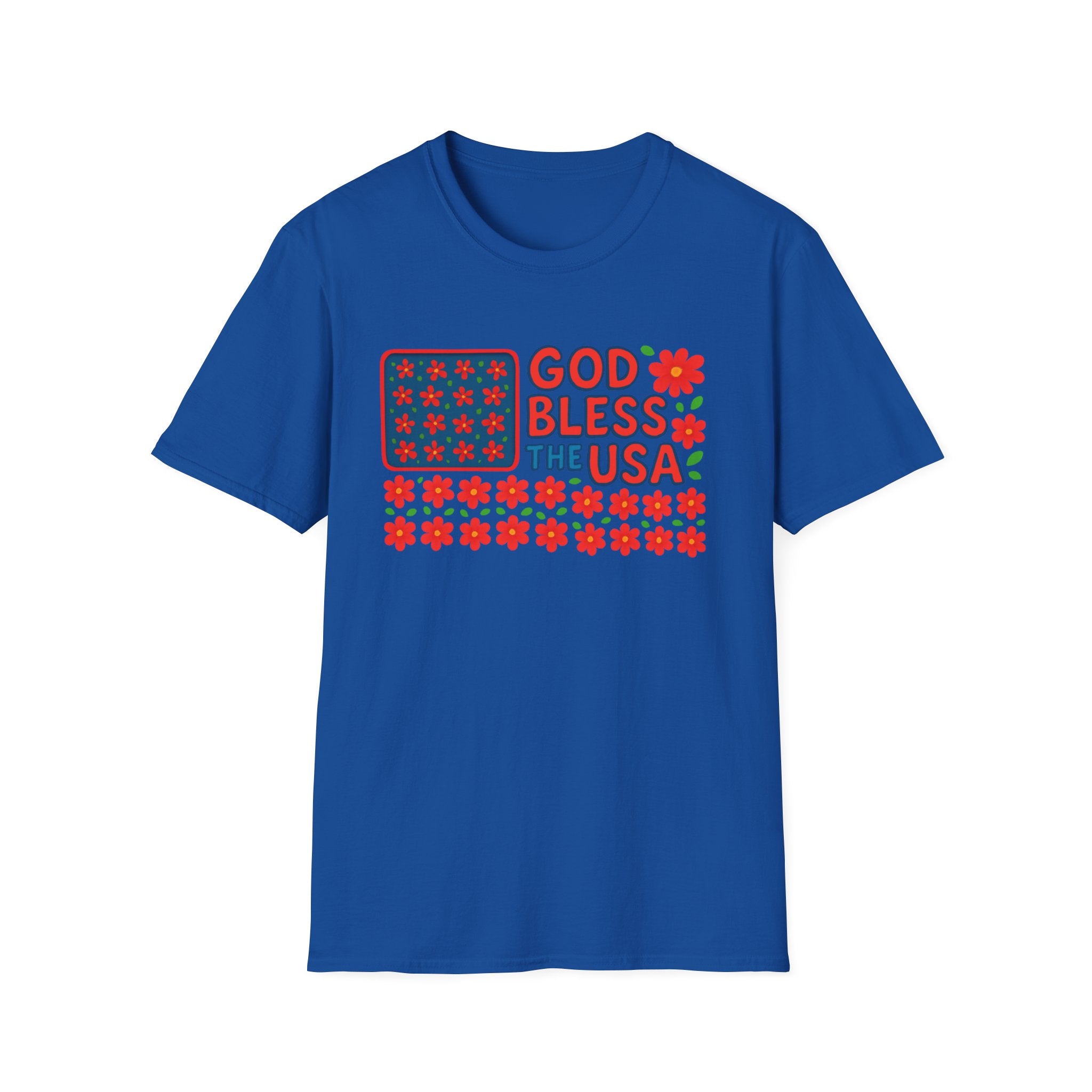 God Bless USA Softstyle T-Shirt