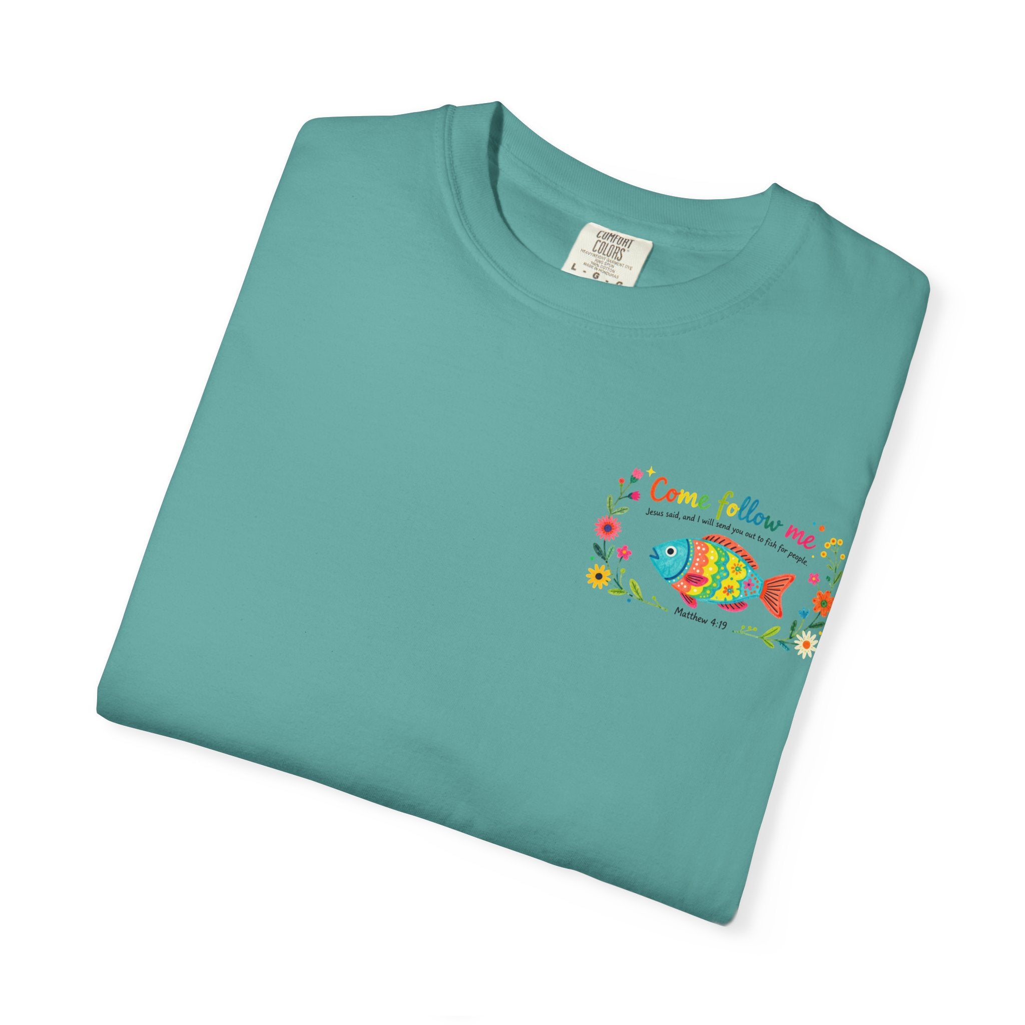 Come Follow Me: Comfort Colors Fish Tee