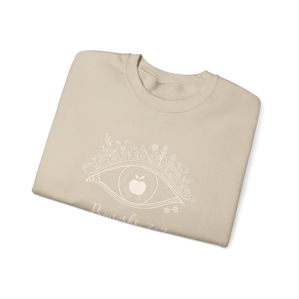 Proverbs 7:2 Apple of my eye: Heavy Blend™ Crewneck Sweatshirt