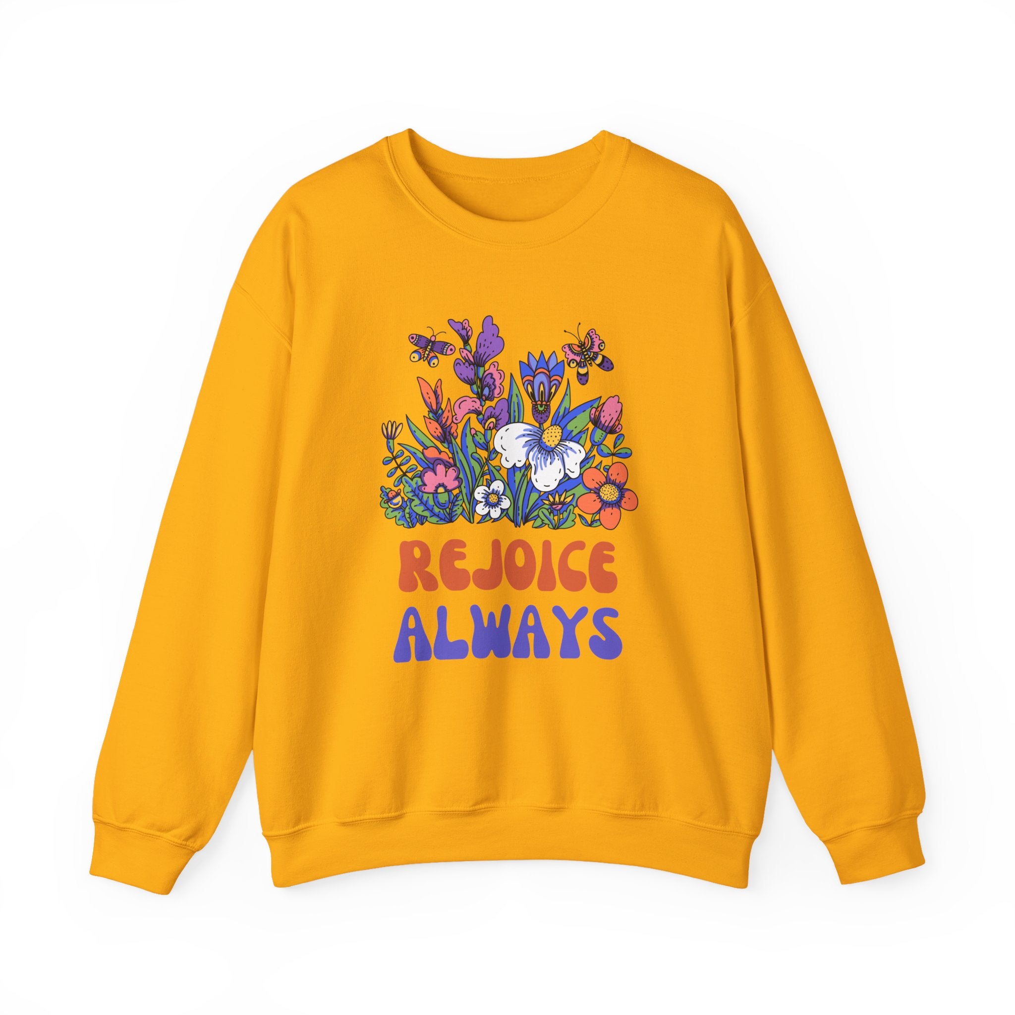 Rejoice Always Floral Sweatshirt