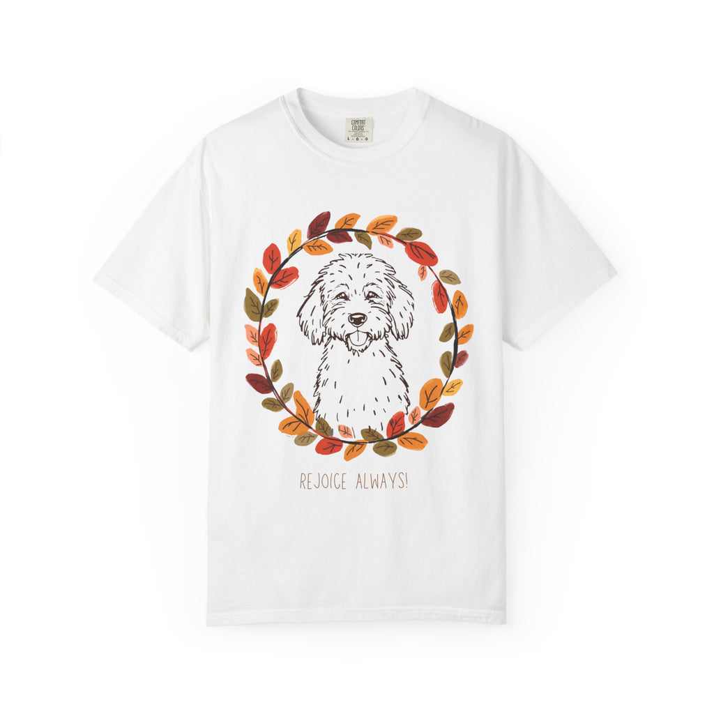 Rejoice Fall Dog: Comfort Colors Tee