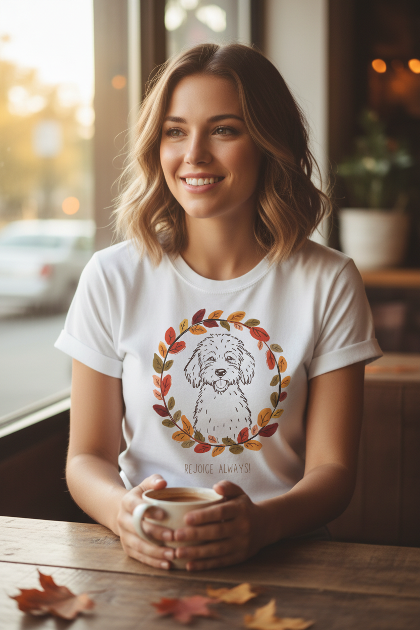 Rejoice Fall Dog: Comfort Colors Tee