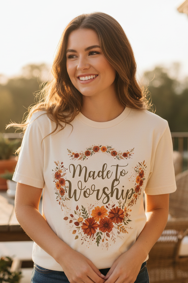 Made to Worship: Fall Comfort Colors Tee