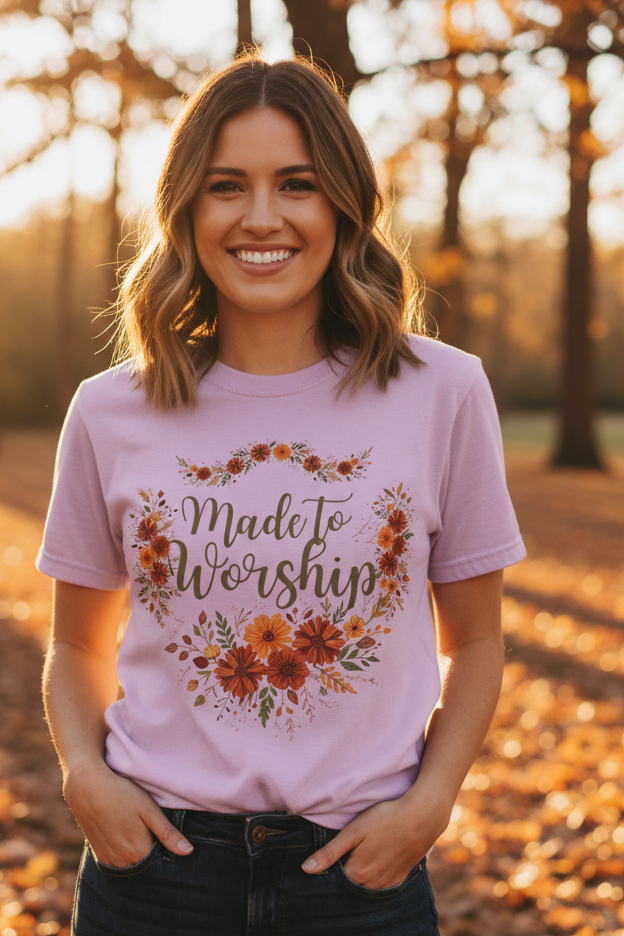 Made to Worship: Fall Comfort Colors Tee
