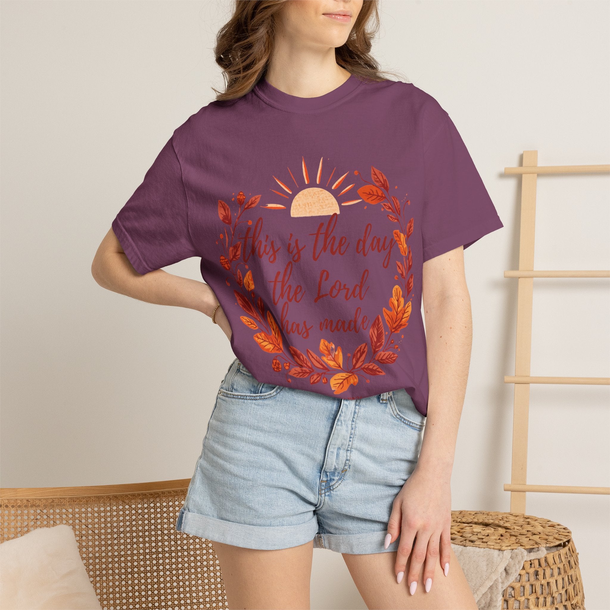 Psalm 118:24 Comfort Colors Fall Tee