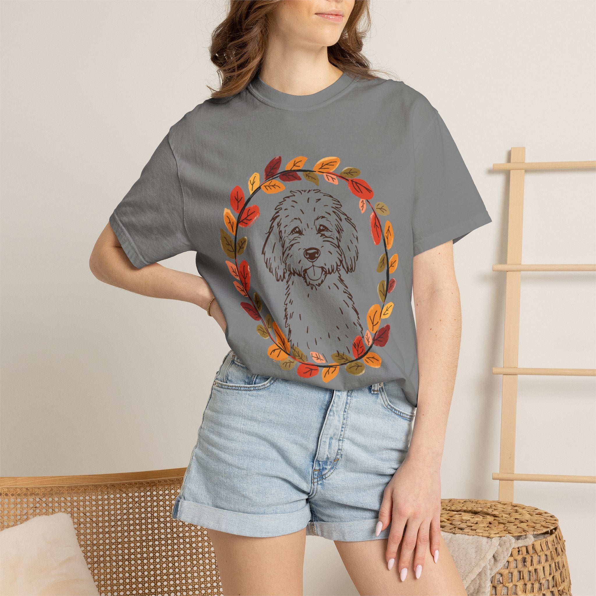 Rejoice Fall Dog: Comfort Colors Tee