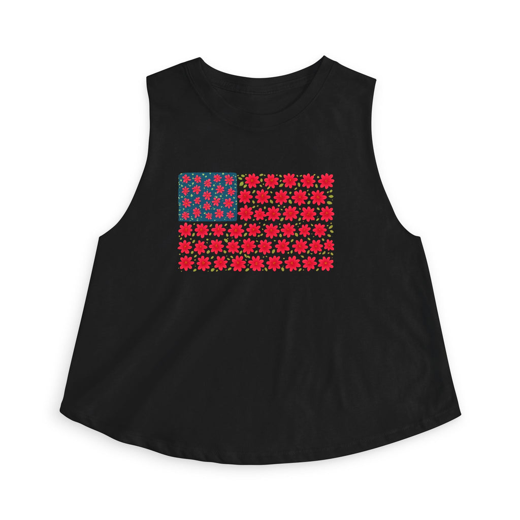 Americana Flag Women's Crop Top