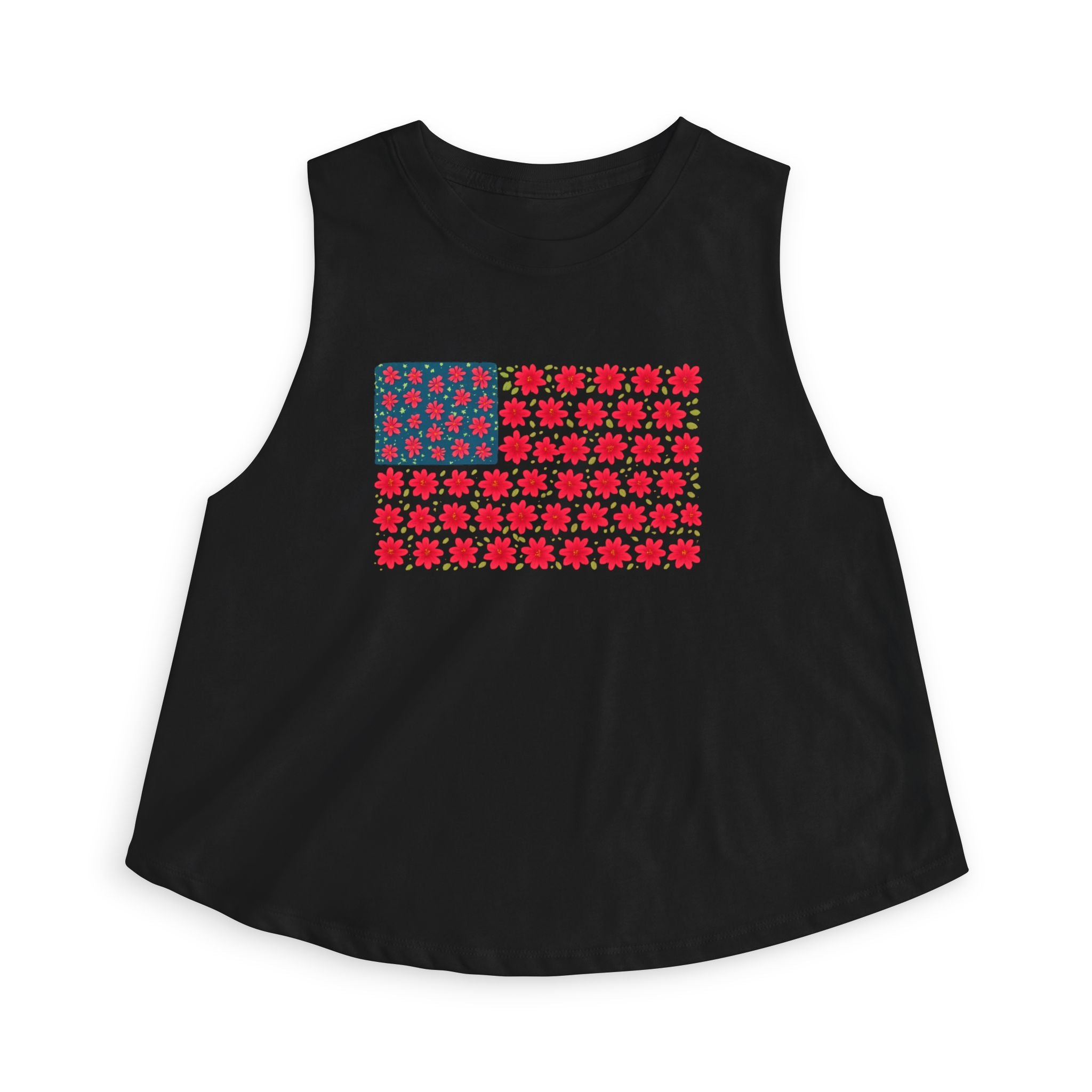 Americana Flag Women's Crop Top