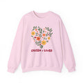 Chosen + Loved Floral Heart Crewneck Sweatshirt