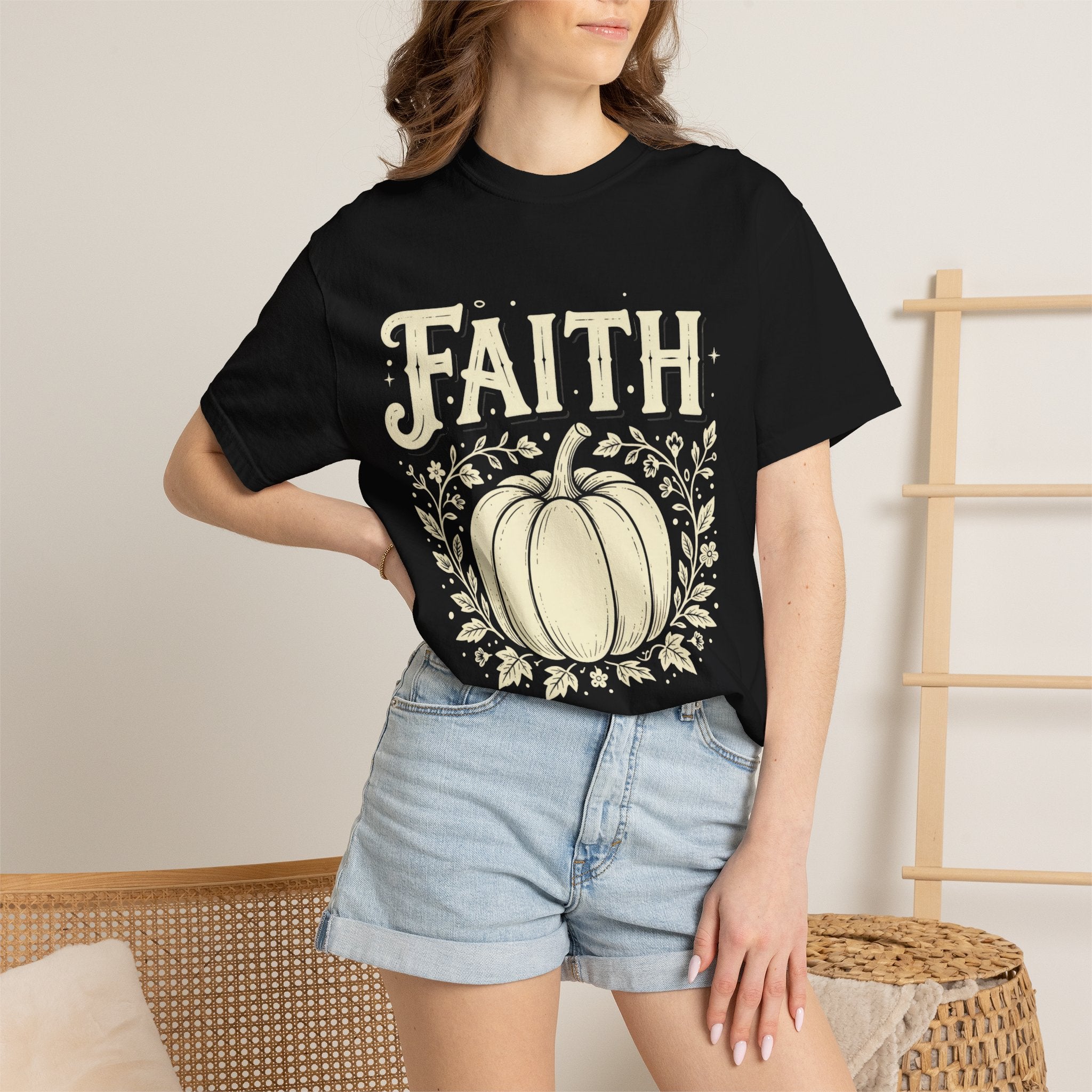 Faith + Pumpkin: Comfort Colors Tee