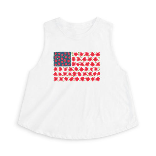 Americana Flag Women's Crop Top