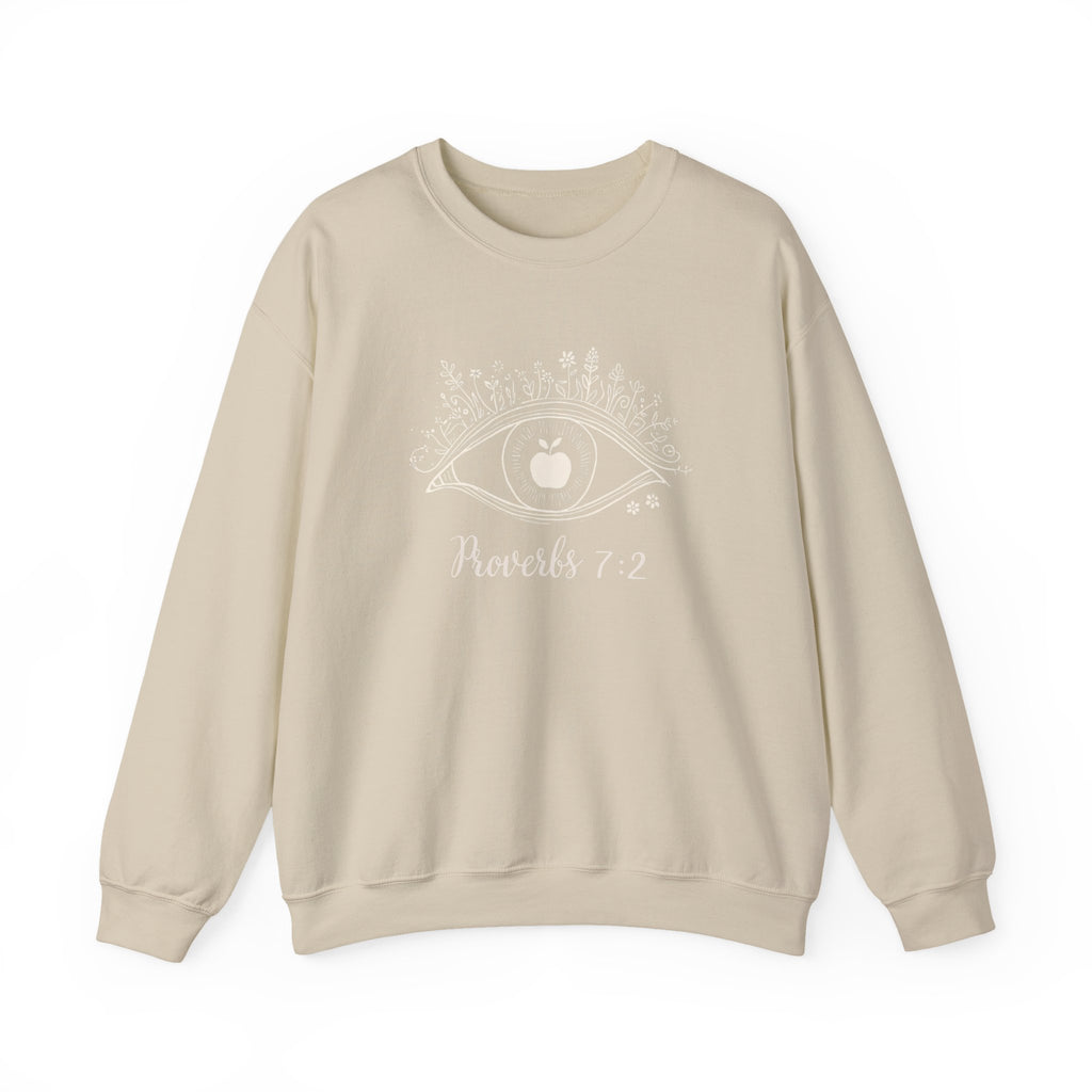 Proverbs 7:2 Apple of my eye: Heavy Blend™ Crewneck Sweatshirt