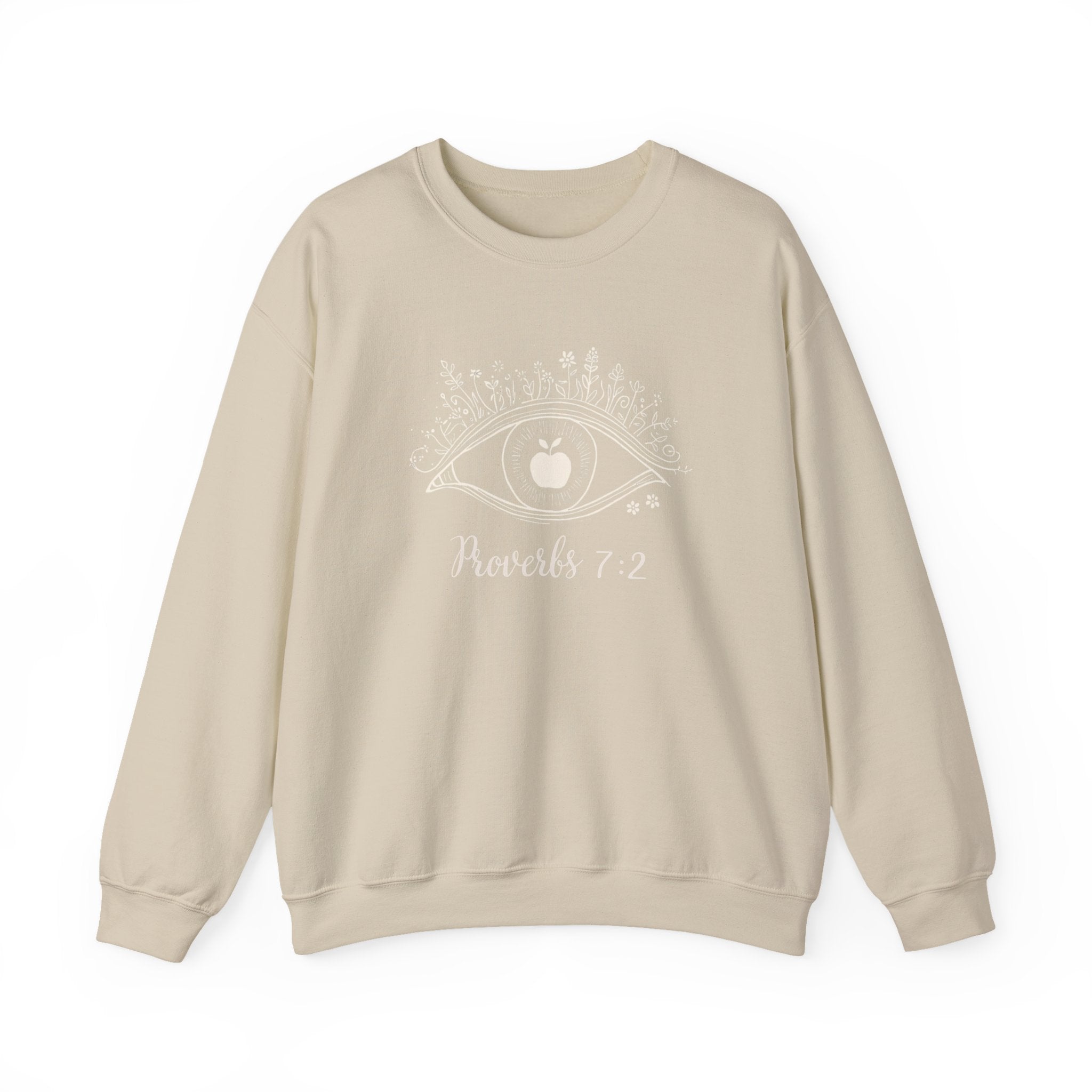 Proverbs 7:2 Apple of my eye: Heavy Blend™ Crewneck Sweatshirt