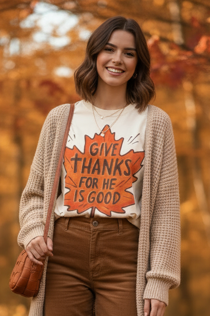 Give Thanks: Comfort Colors Tee