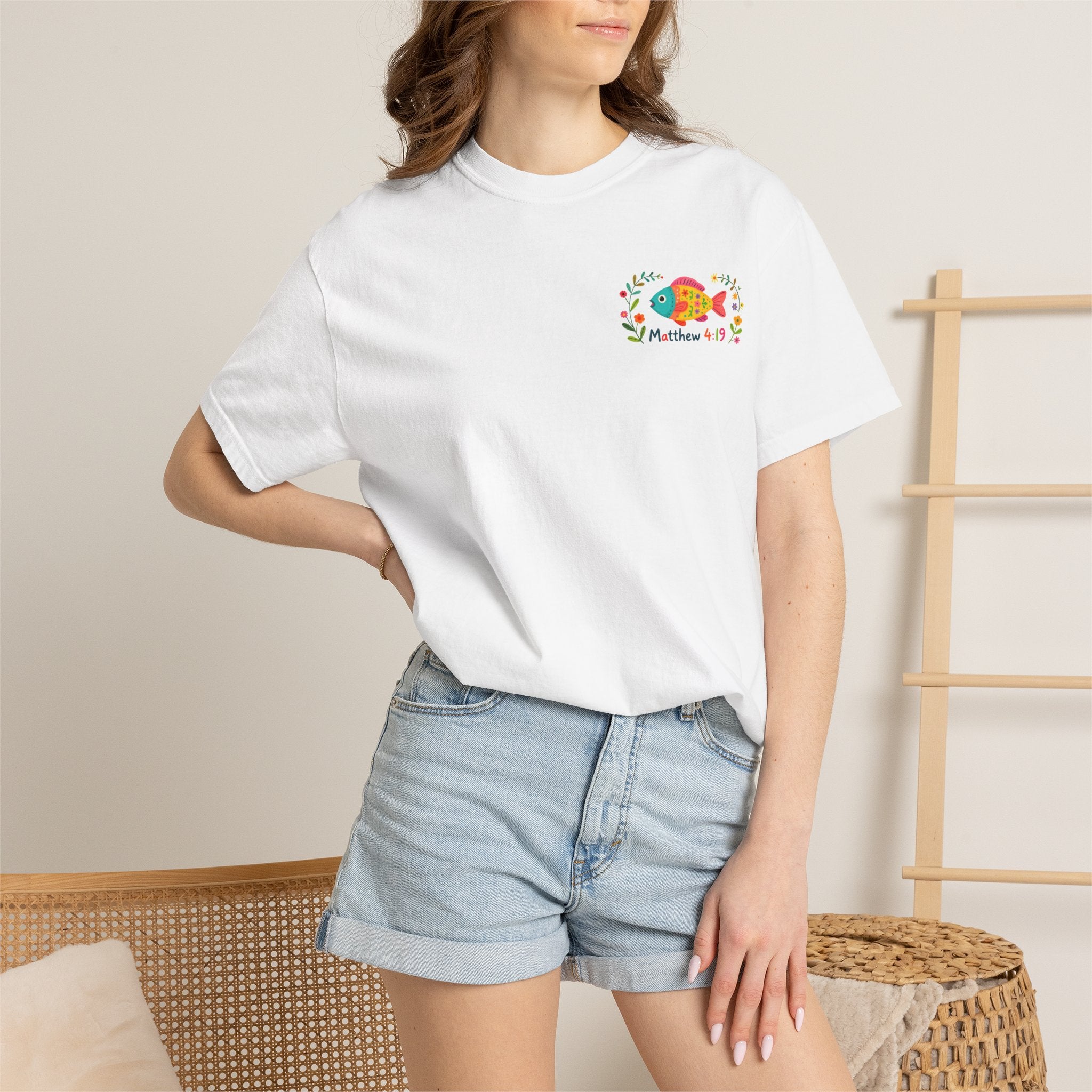 Matt 4:19 Double sided Tee