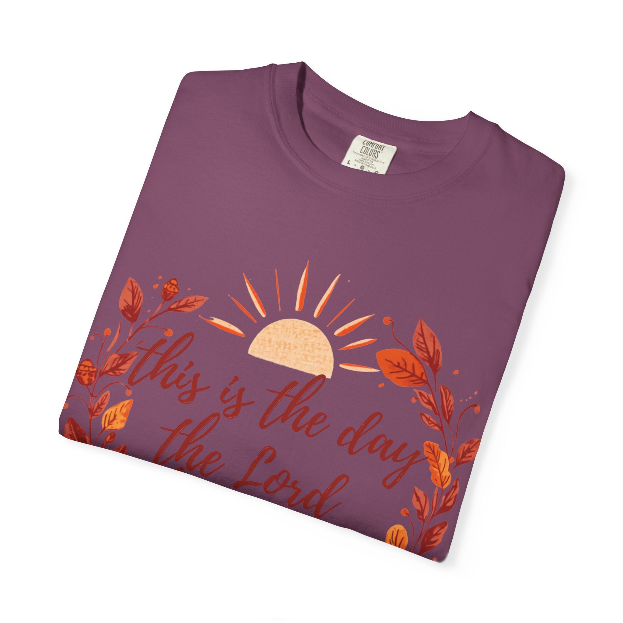 Psalm 118:24 Comfort Colors Fall Tee