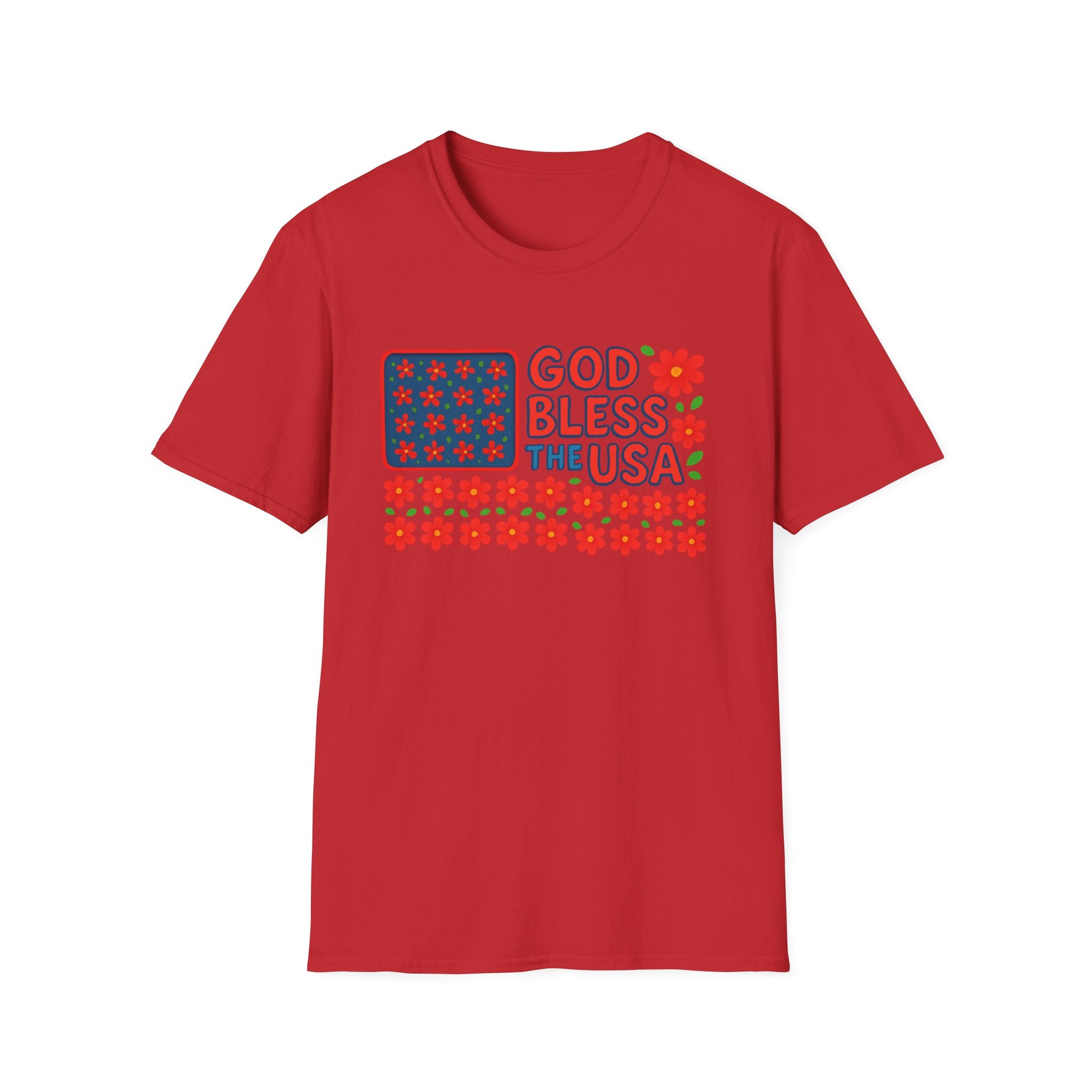 God Bless USA Softstyle T-Shirt