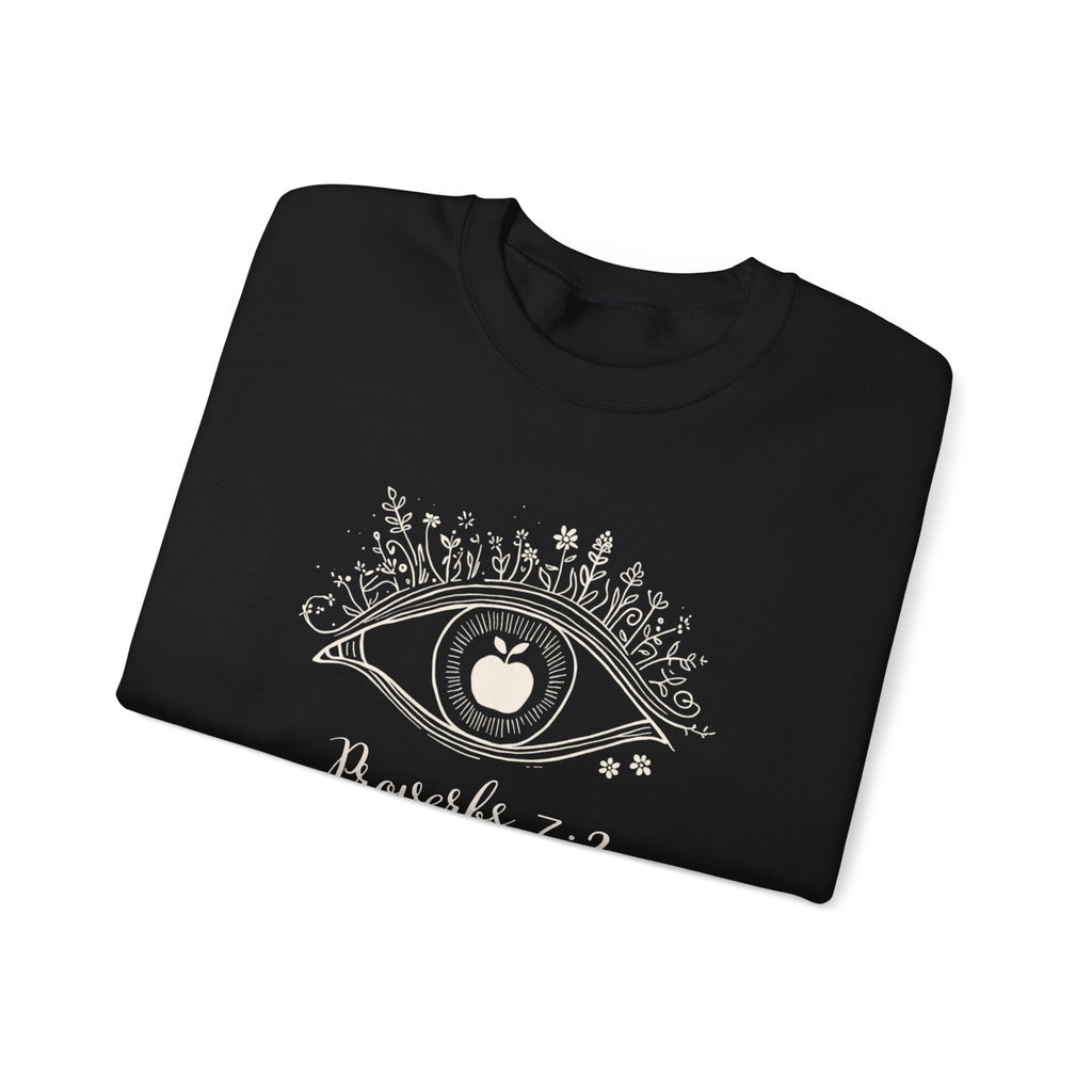 Proverbs 7:2 Apple of my eye: Heavy Blend™ Crewneck Sweatshirt