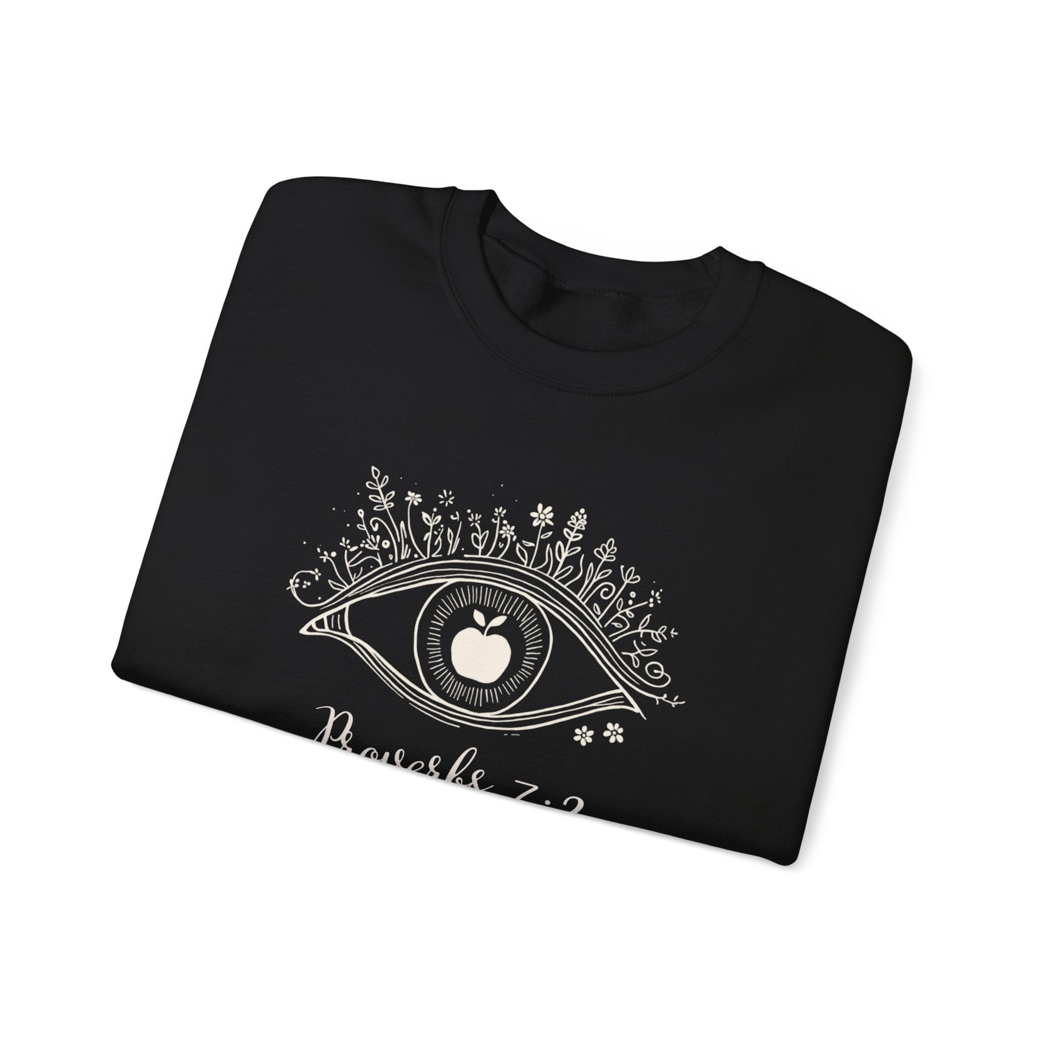 Proverbs 7:2 Apple of my eye: Heavy Blend™ Crewneck Sweatshirt