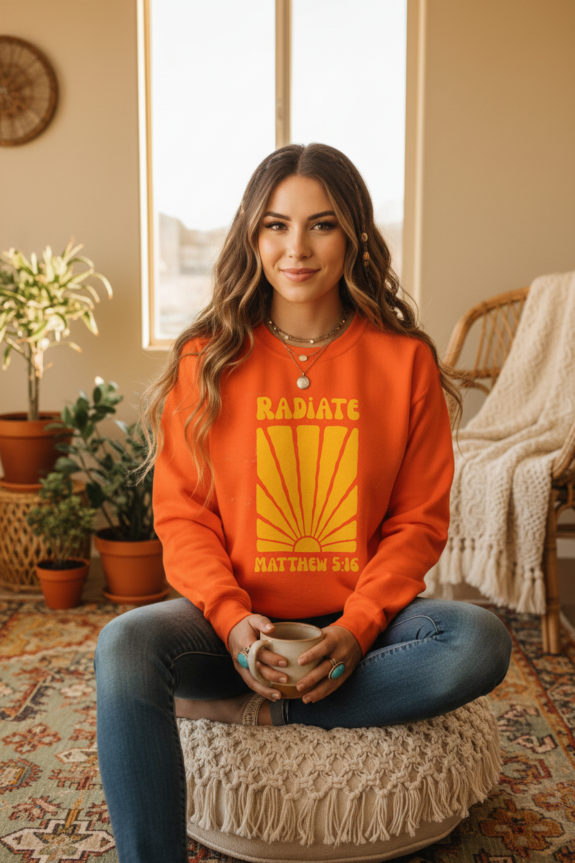Radiate-Matthew 5:16 Sweatshirt