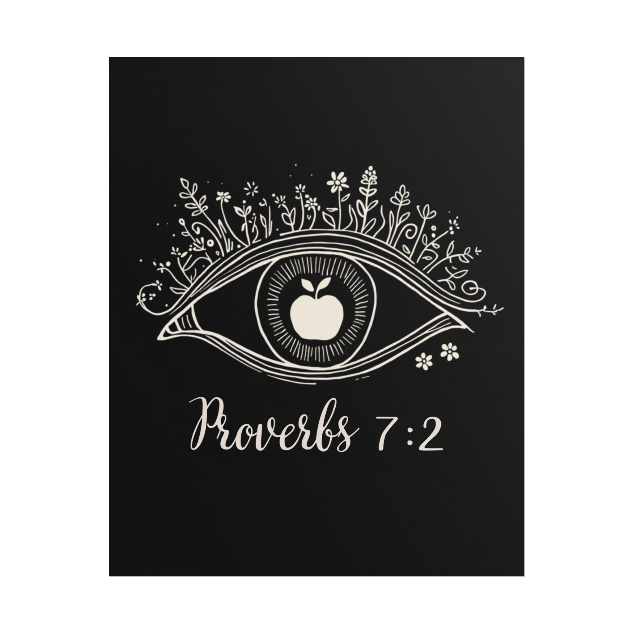 Proverbs 7:2 Apple of my eye: Rolled Posters