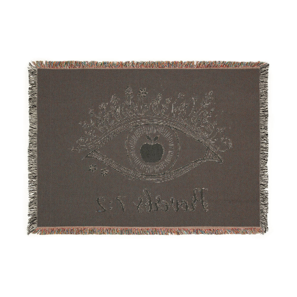 Proverbs 7:2 Woven Blanket