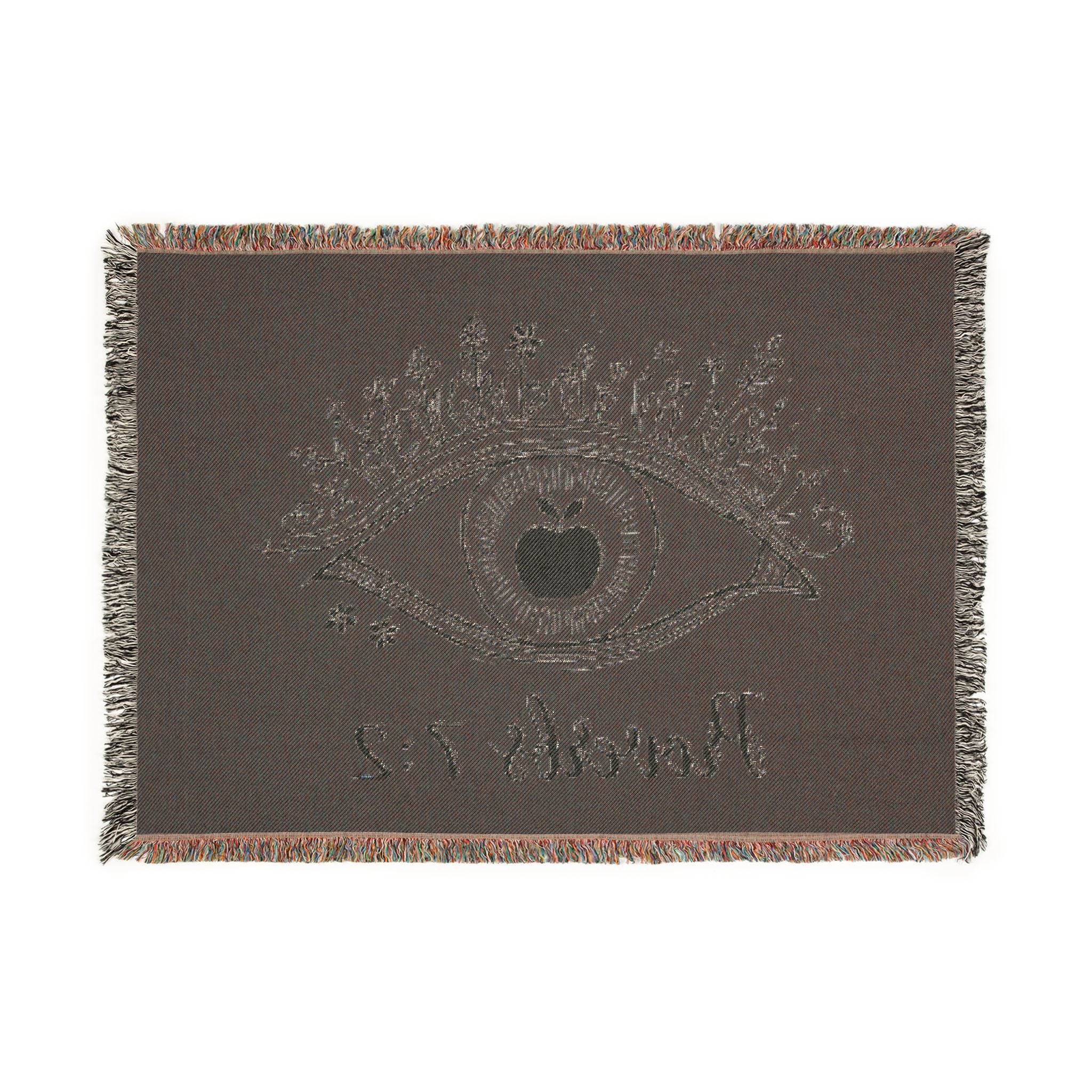 Proverbs 7:2 Woven Blanket
