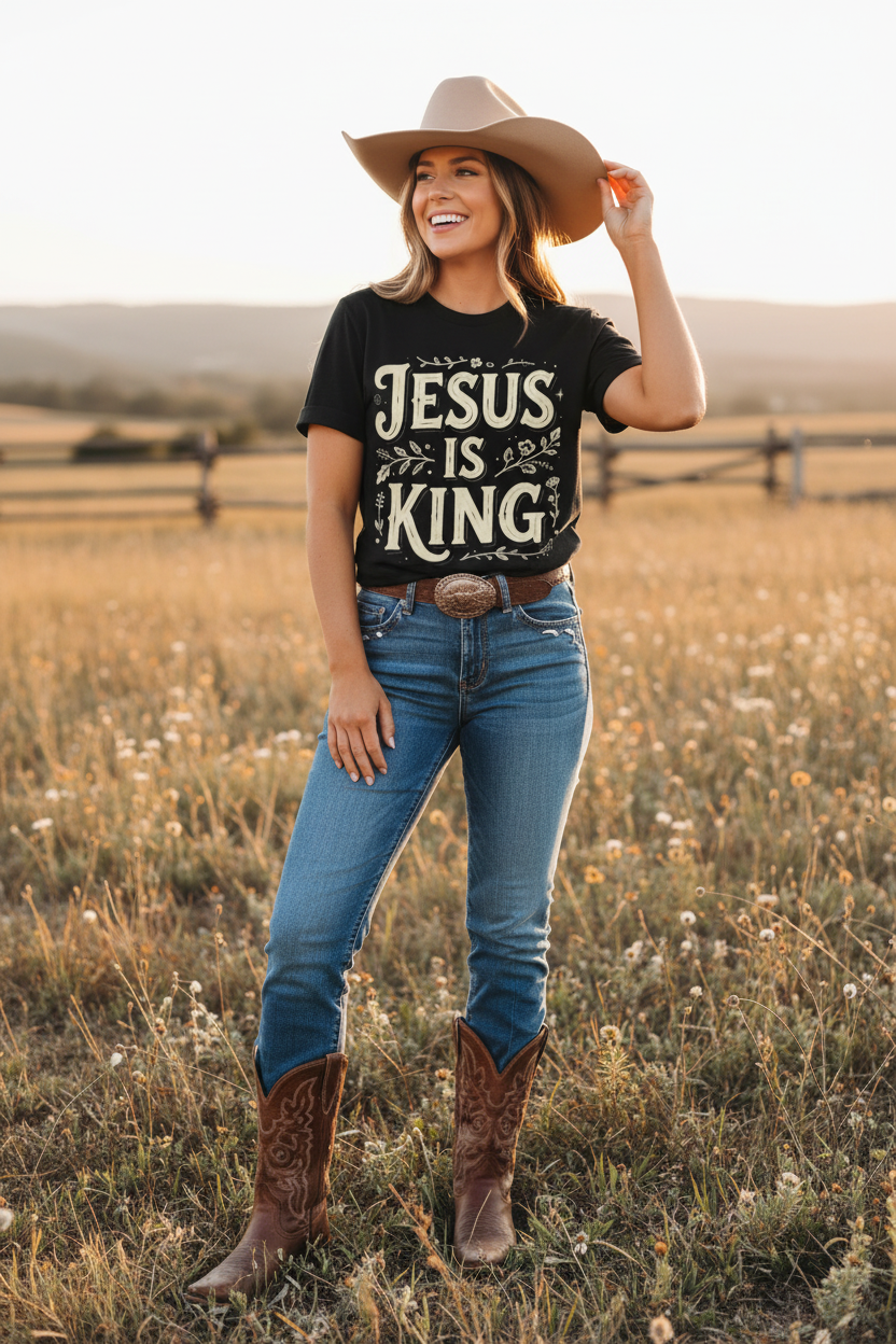 Jesus is King: Comfort Colors Tee