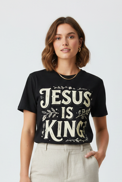 Jesus is King: Comfort Colors Tee