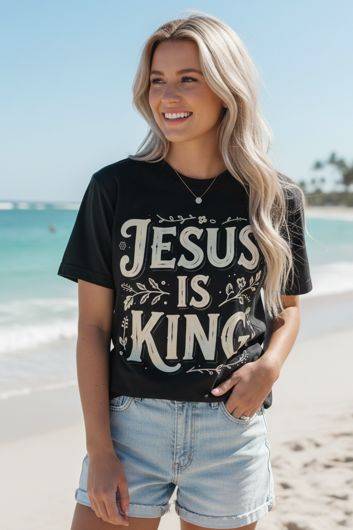 Jesus is King: Comfort Colors Tee