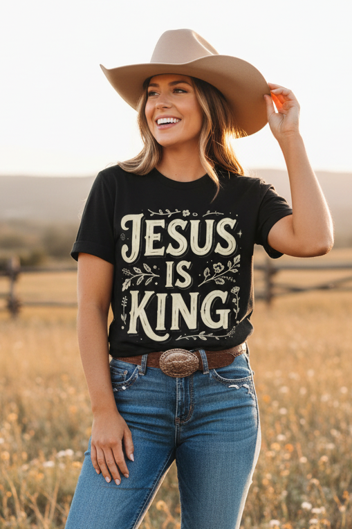 Jesus is King: Comfort Colors Tee