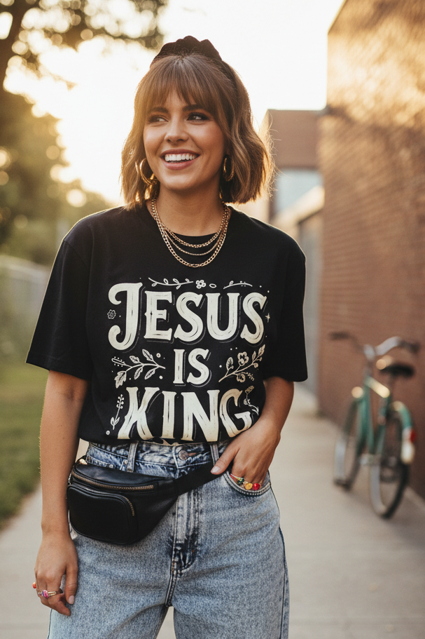 Jesus is King: Comfort Colors Tee