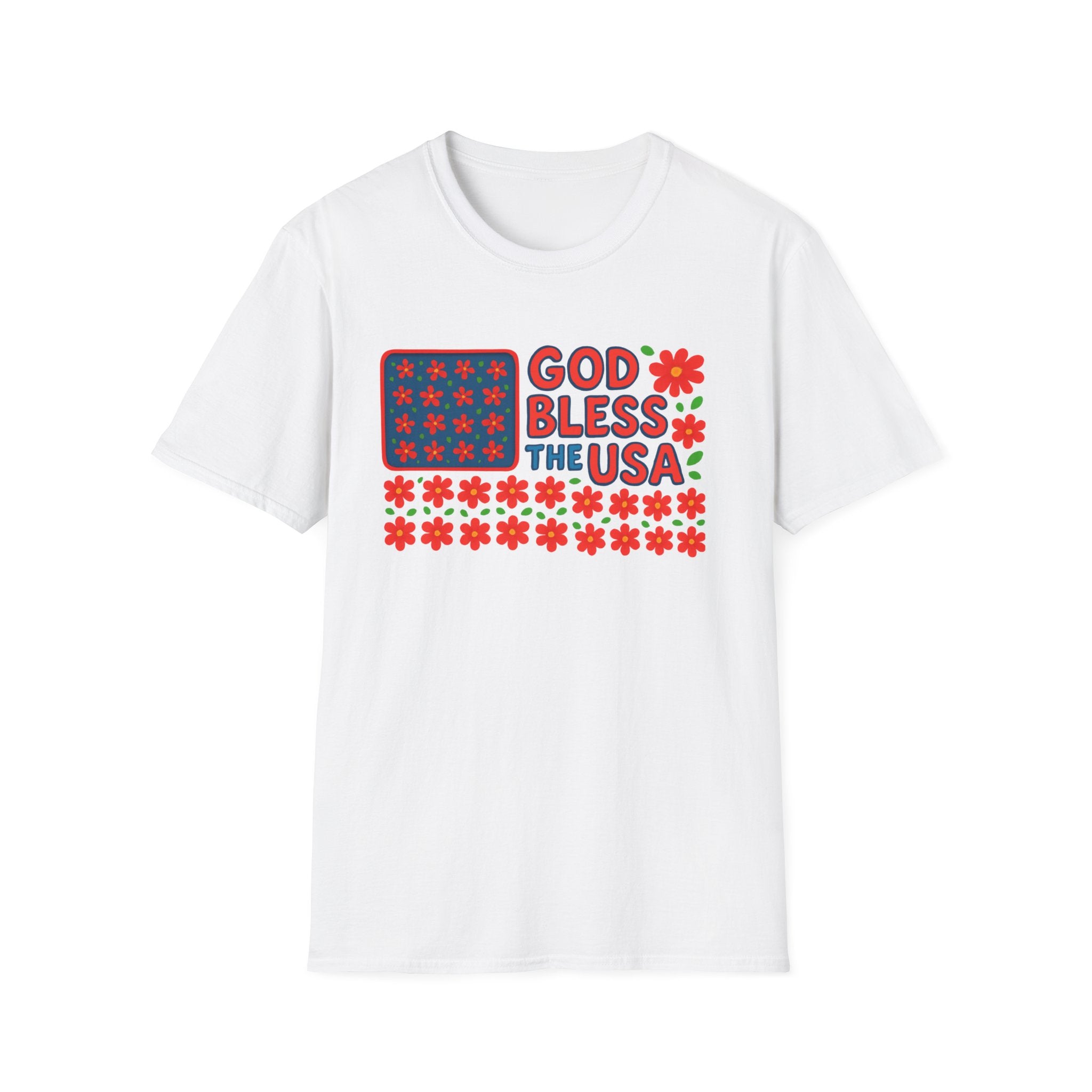 God Bless USA Softstyle T-Shirt