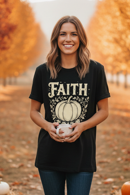 Faith + Pumpkin: Comfort Colors Tee