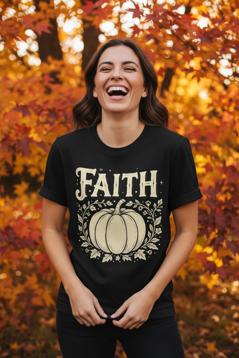 Faith + Pumpkin: Comfort Colors Tee