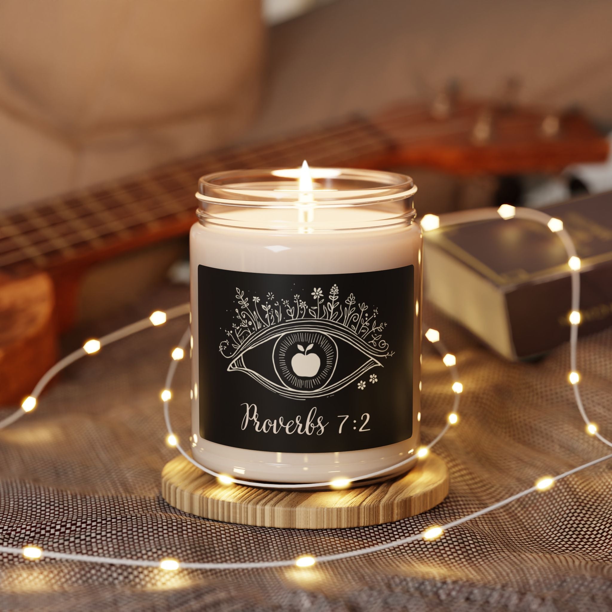 Proverbs 7:2 Apple of my eye: Scented Soy Candle, 9oz
