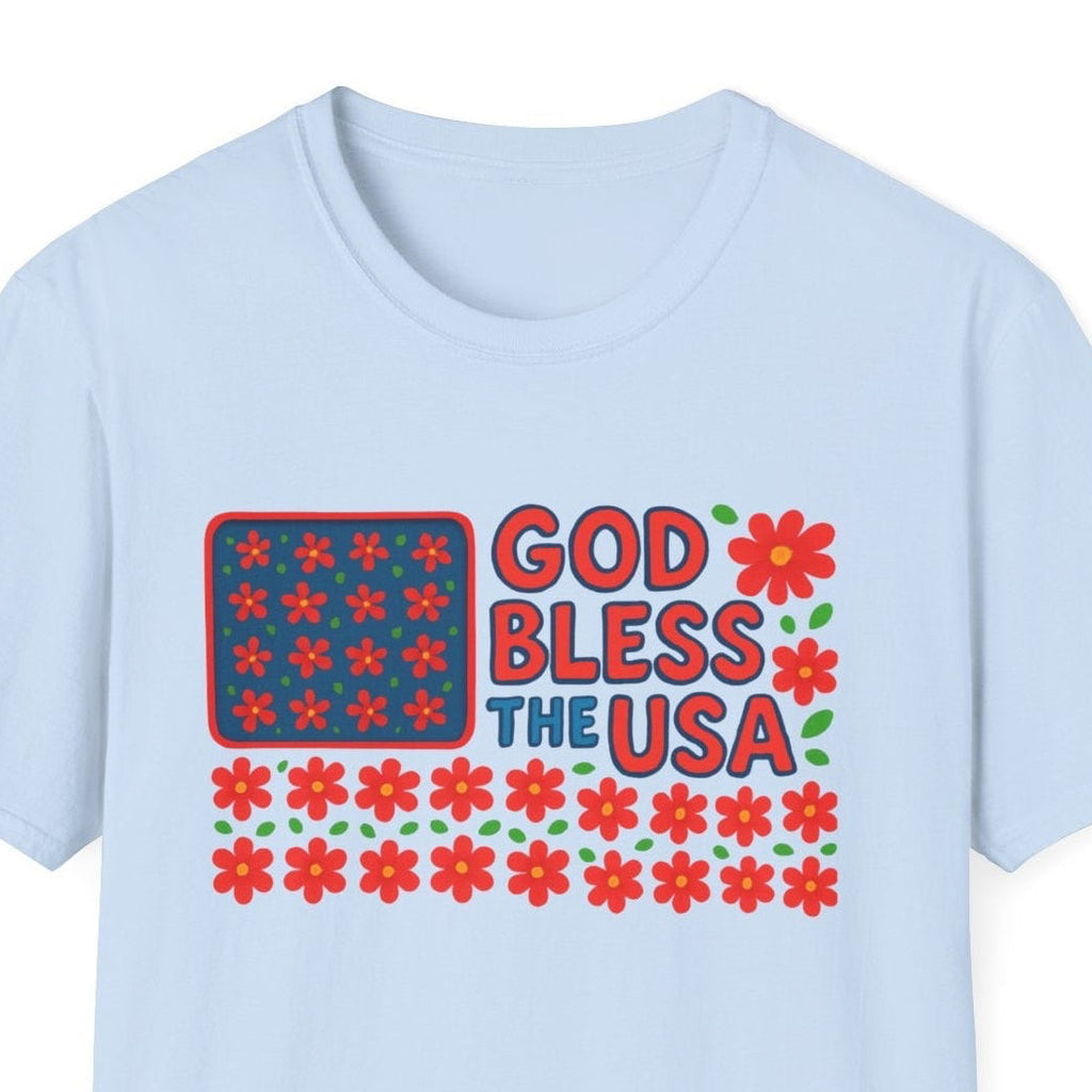 God Bless USA Softstyle T-Shirt