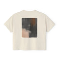 Women's Boxy Tee -Minimalist Cross on Back