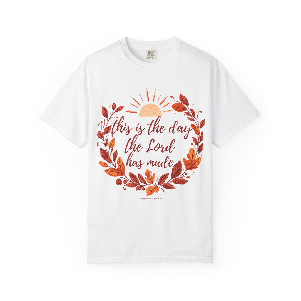 Psalm 118:24 Comfort Colors Fall Tee